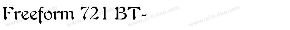Freeform 721 BT字体转换